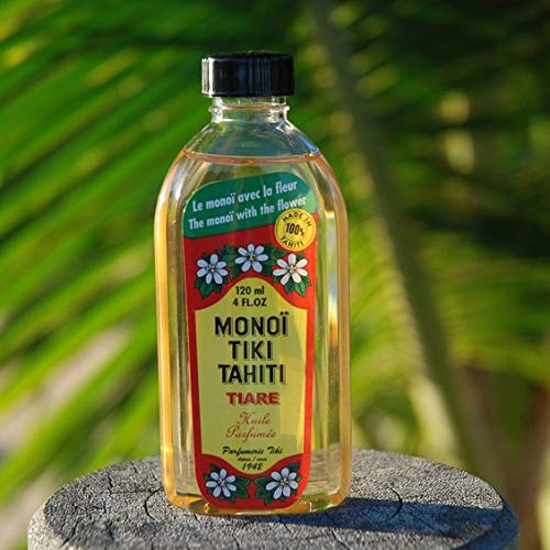Monoi Tiki Tahiti - Tiare Coconut Oil - Original Tahitian Gardenia Fragrance - For Hydrated Skin and Hair - 4 fl. oz. (Pack of 2) Beauty & Personal Care Monoi Tiare Tahiti