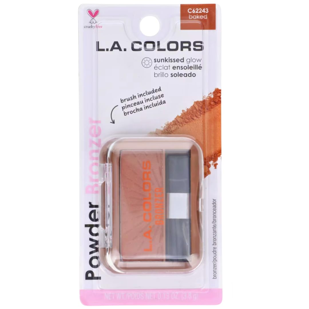 L.A Colors Powder Bronzer with Applicator, C62243 baked, 0.13 Oz Beauty & Personal Care L.A. COLORS