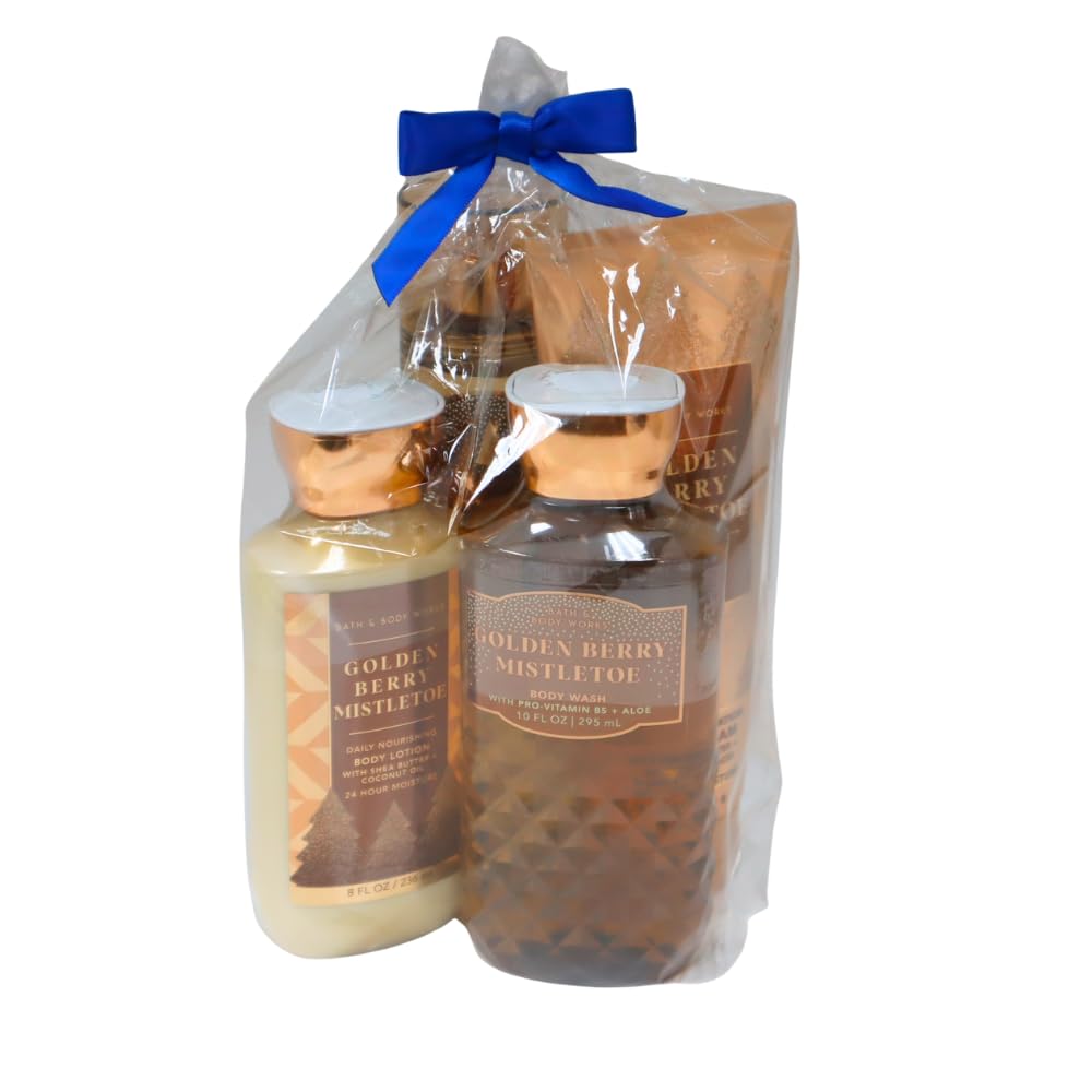 BATH AND BODY WORKS GOLDEN BERRY MISTLETOE Beauty and Personal Care Bath & Body Works
