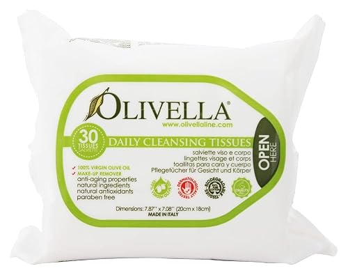 Olivella Daily Facial Cleansing Tissues - 30 Tissues Beauty & Personal Care Pousutong