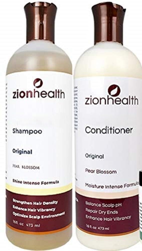 Adama Minerals Shampoo and Conditioner Set 16 oz Original Pear Blossom Beauty & Personal Care Zion Health