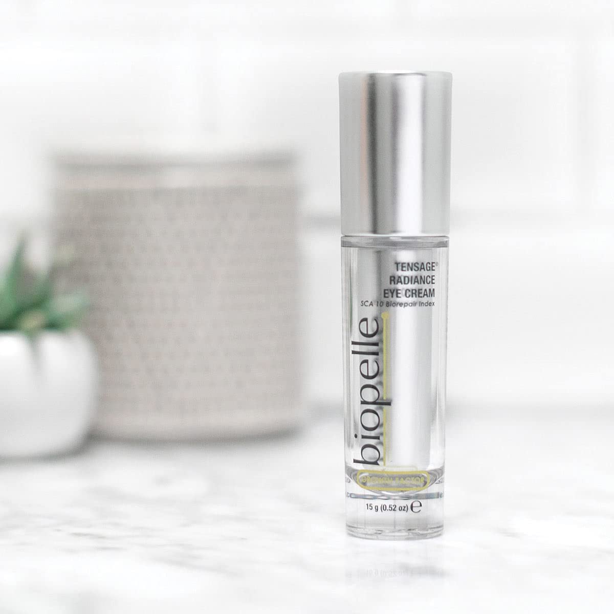 Biopelle Tensage Growth Factor Radiance Eye Cream with SCA 10 Biorepair Index, Illuminating Eye Care, 0.52 Oz Beauty & Personal Care biopelle