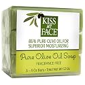 Pure Olive Oil Bar Soap, Fragrance Free, 12 Oz by Kiss My Face (Pack of 3) Beauty & Personal Care Kiss My Face