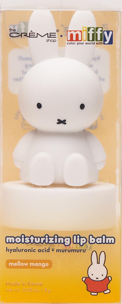 The Crème Shop Miffy Tinted Lip Balm with adorable Miffy cap, with Hyaluronic Acid and Murumuru to moisturize, soften and visibly improve chapped or Beauty and Personal Care The Crème Shop