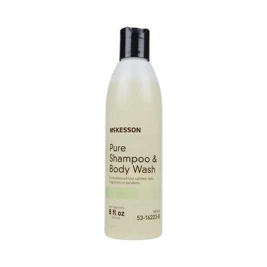 McKesson Pure Shampoo and Body Wash, Sulfates, Dyes, Fragrance and Parabens Free, Unscented, 8 oz, 1 Count Beauty & Personal Care McKesson