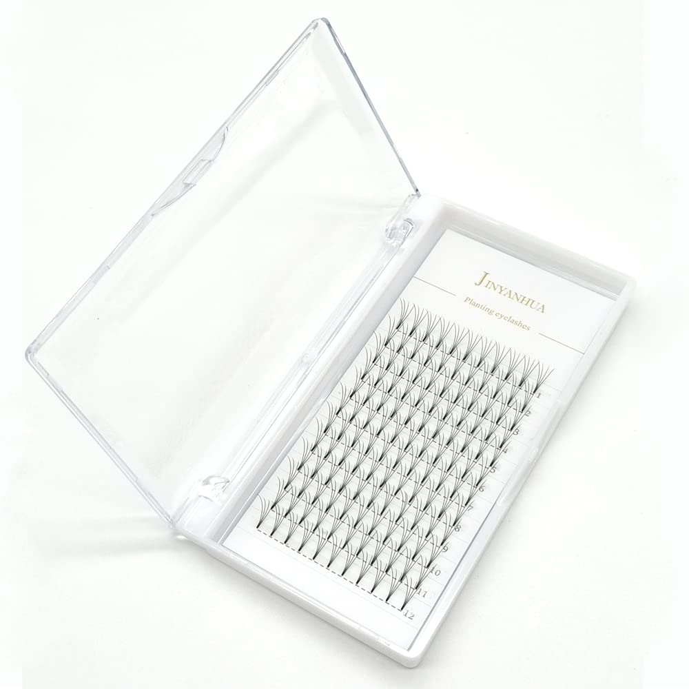 JINYANHUA Premade Eyelash Fans Extension 8-15mm Length 4d/5d/6d/7d/8d 0.07mm Short Stem Handmade Fans Premade Professional Eyelash Extensions Faux… Beauty & Personal Care JINYANHUA