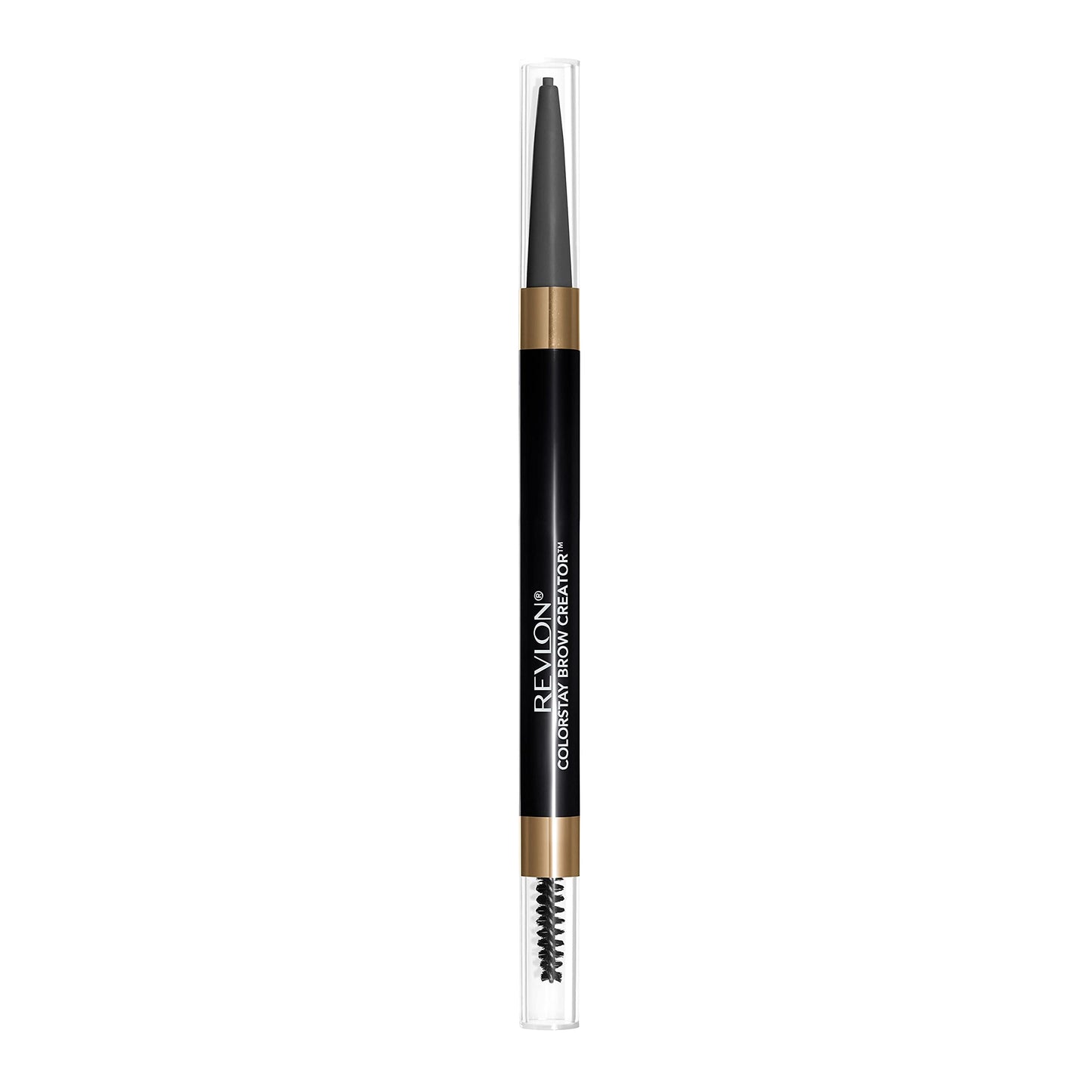 Revlon ColorStay Brow Creator, 2-in-1 Precise Eyebrow Pencil & Powder with Spoolie Brush, Waterproof & Long Lasting, 615 Soft Black, 0.003 oz Beauty & Personal Care REVLON
