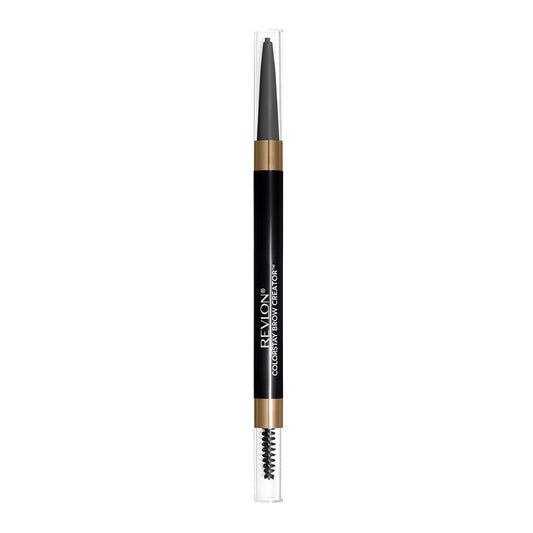 Revlon ColorStay Brow Creator, 2-in-1 Precise Eyebrow Pencil & Powder with Spoolie Brush, Waterproof & Long Lasting, 615 Soft Black, 0.003 oz Beauty & Personal Care REVLON
