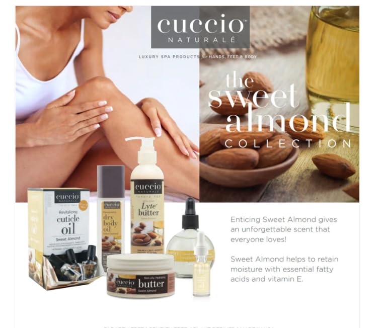 Cuccio Naturale Sweet Almond Lyte Body Butter 237ml (8oz) Beauty & Personal Care Cuccio