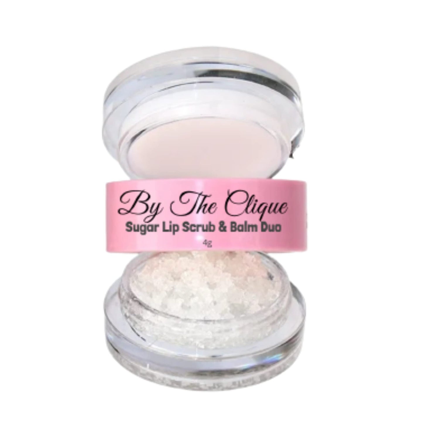 By The Clique Premium 2 in Exfoliating Sugar Lip Scrub and Smoothing Safflower Oil Infused Lip Balm Duo - All Natural Ingredients - Vegan, Gluten Free Beauty and Personal Care By The Clique