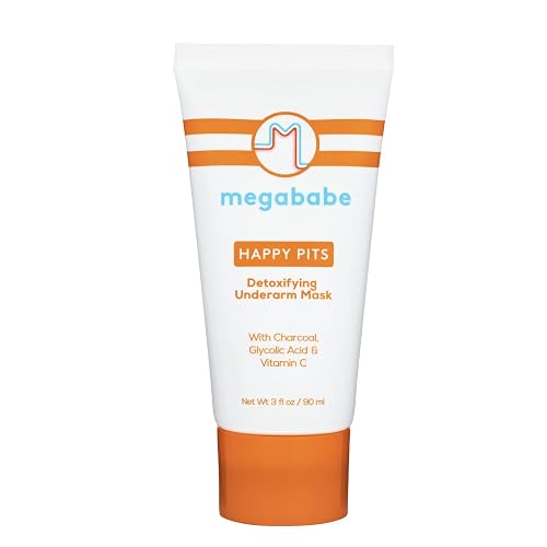 Megababe Underarm Mask - Happy Pits | With Detoxifying Charcoal & Vitamin C | 3 fl oz Beauty & Personal Care Megababe