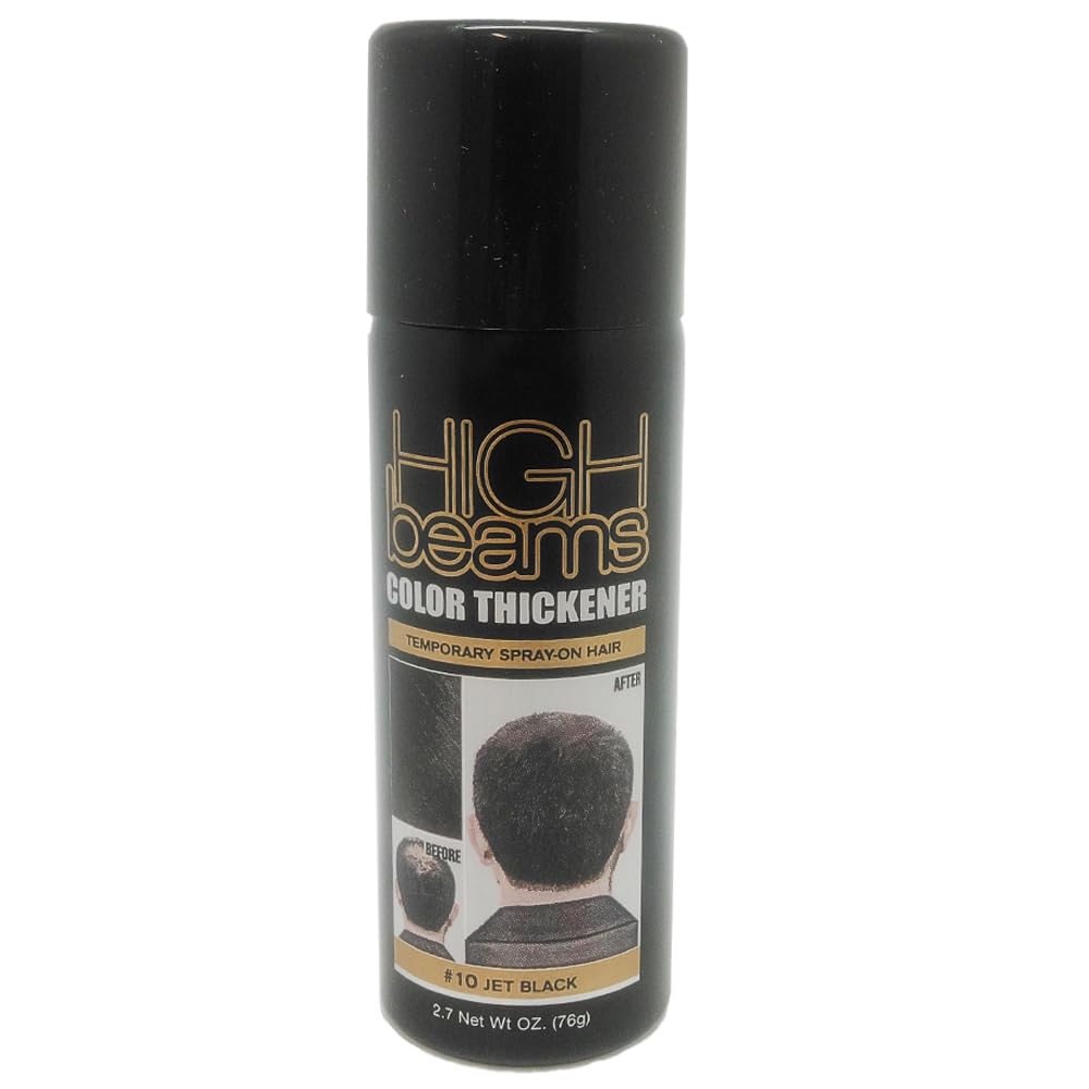 High Beams Color Thickener Temporary Spray-On Hair - Black 2.7 oz (3 pack) Beauty & Personal Care High Beams
