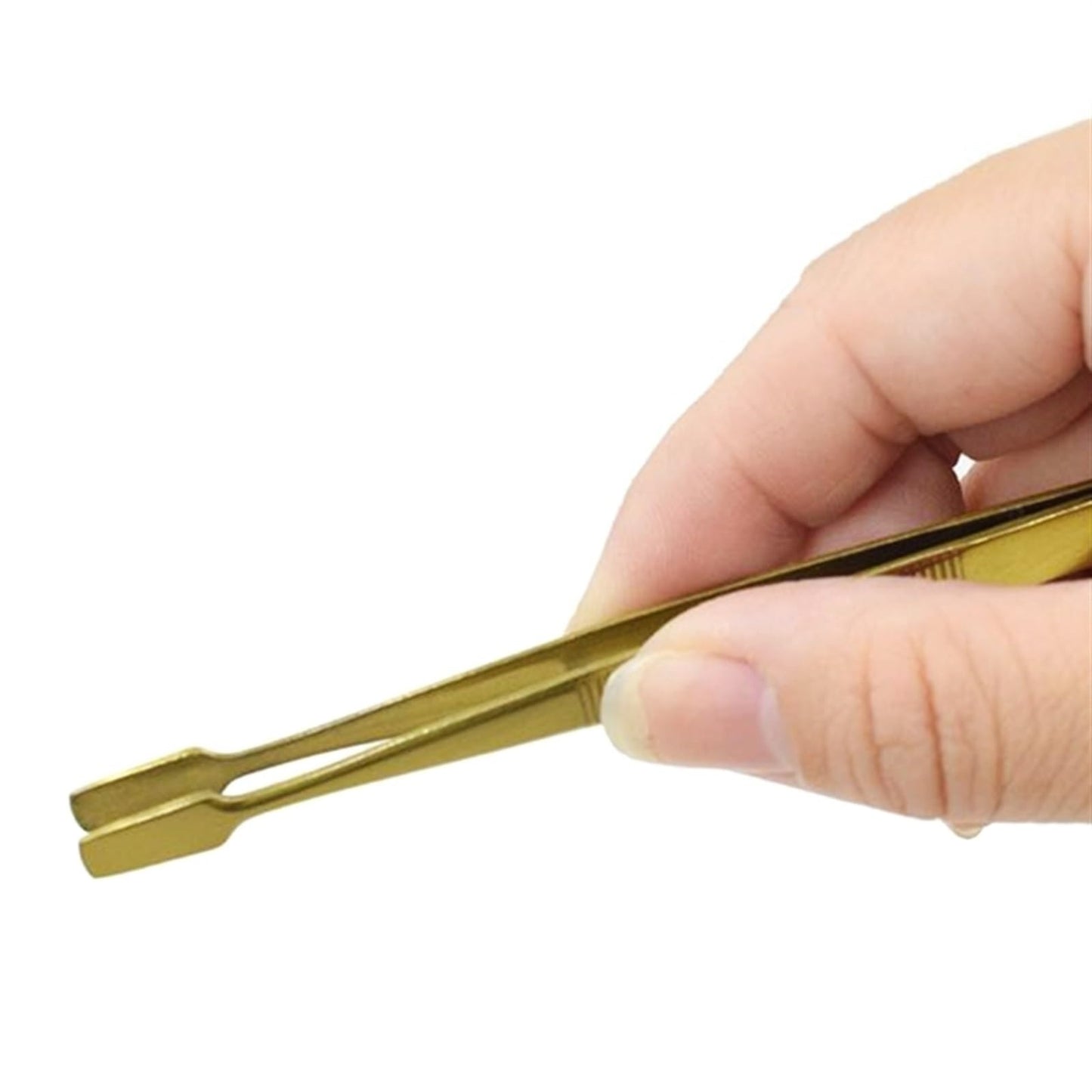 MENGKK Tweezers Professional Eyebrow Tweezer Slanted Puller Stainless Steel Face Nose Hair Remover Excellent Closure Clip Tool(Gold) Beauty and Personal Care MENGKK