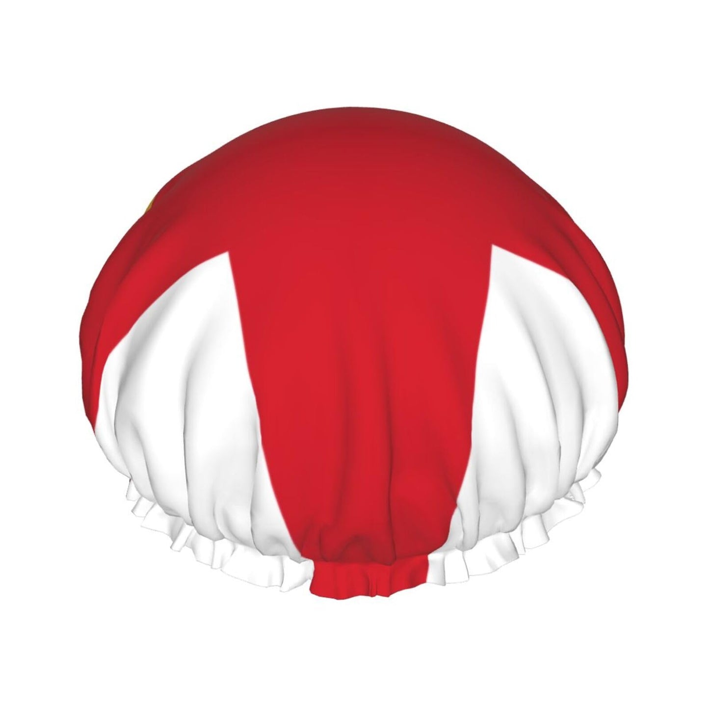 Herm Flag Prints Shower Cap Double Layer Lined Waterproof Bathing Shower Hat Beauty and Personal Care Hayyett