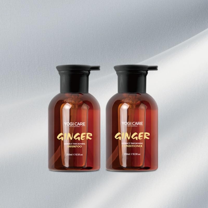YOGI CARE Ginger Extract Thickening Shampoo and Conditioner Set, 250ml Each Beauty & Personal Care YOGI CARE