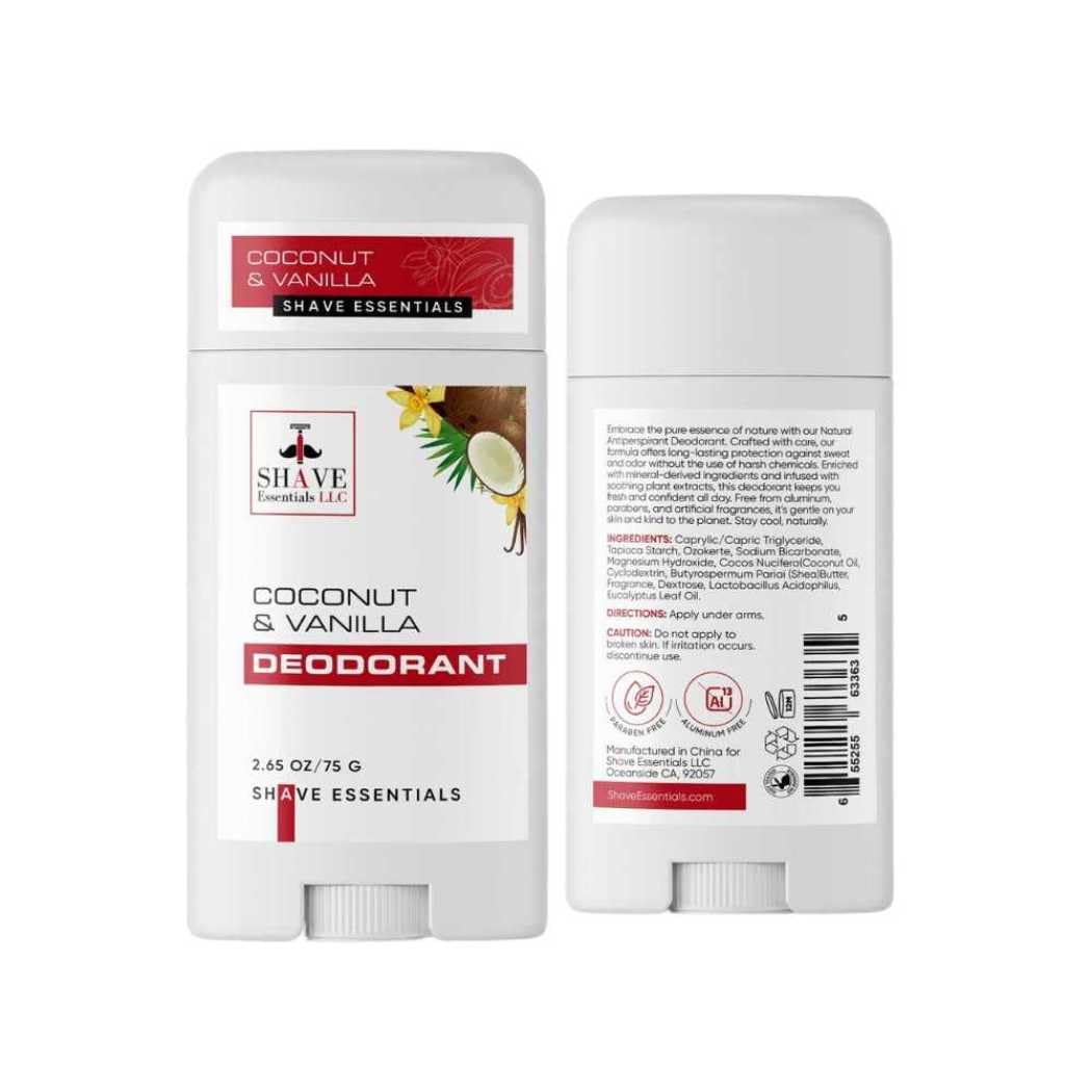 Shave Essentials Natural Deodorant/Antiperspirant, Aluminum & Baking Soda Free Beauty and Personal Care Shave Essentials LLC