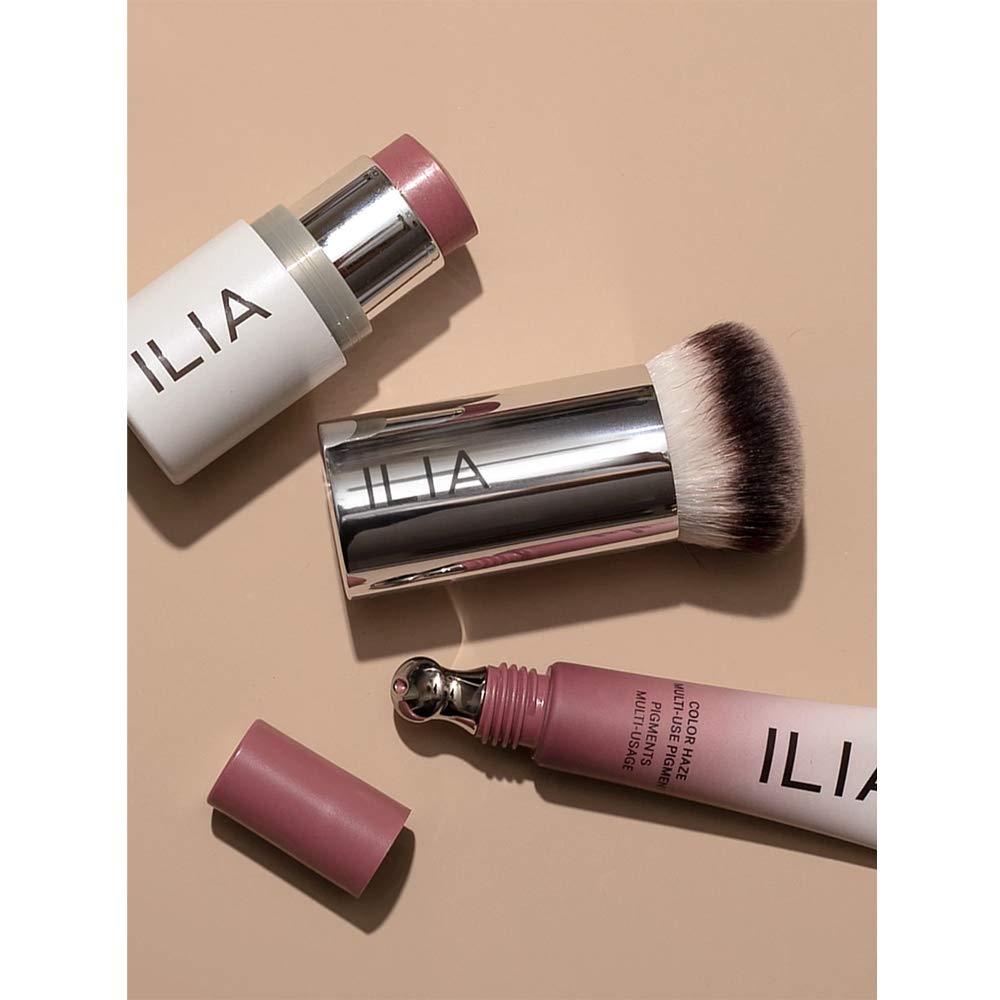 ILIA - Perfecting Buff Brush | Versatile Brush For Cream or Liquid Products Made with Aluminum + Soft, Vegan Bristles | Smooth Finish | Expertly Beauty & Personal Care ILIA