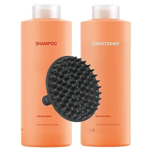 Invigo Nutri-Enrich Shampoo & Conditioner 1 Liter Duo Set + M Hair Designs Scalp Brush - Nourishing, Moisturizing, Sulfate-Free Hair Care for Dry Beauty & Personal Care M Hair Designs