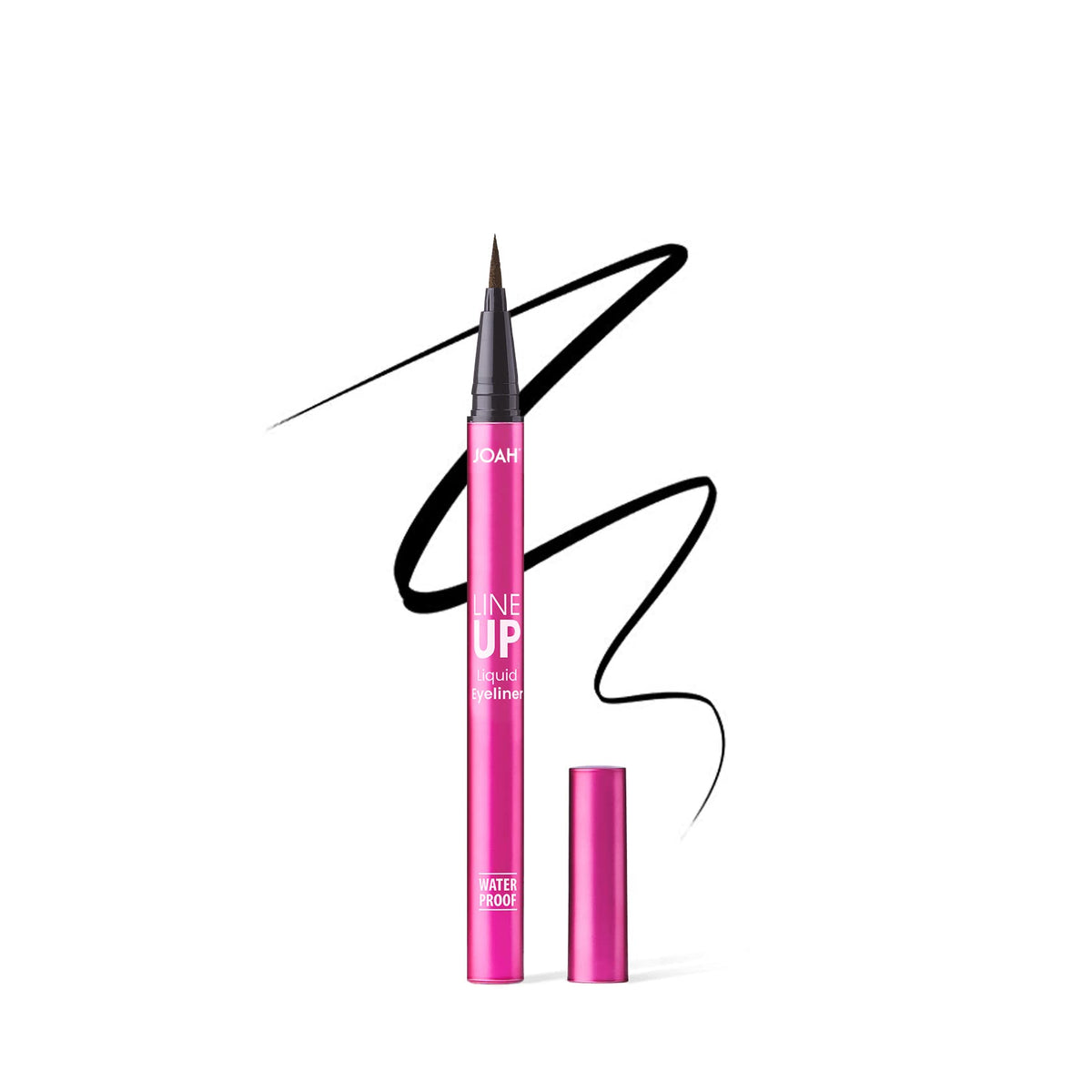 JOAH Line Up Liquid Eyeliner with Precision Felt Tip, Fast-Drying & Waterproof, Long Lasting, Smudge Proof Eye Liner, Effortless Control, Biotin