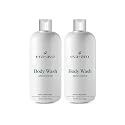 Eva + Avo Rosemary Scented Body Wash, Natural Ingredient Daily Cleanser for All Skin Types, Gentle Shower Body Wash for Women & Men, 12 Fl Oz (Pack Beauty & Personal Care Eva + Avo