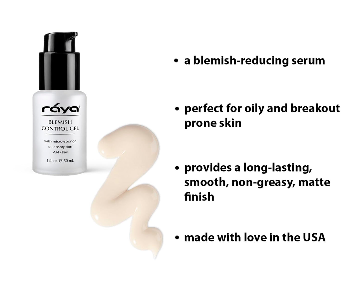 RAYA Blemish Control Gel (703) | Oil Controlling Facial Treatment Serum for Oily and Break-Out Prone Skin | Helps Reduce and Clear Up Blemishes Beauty & Personal Care Raya