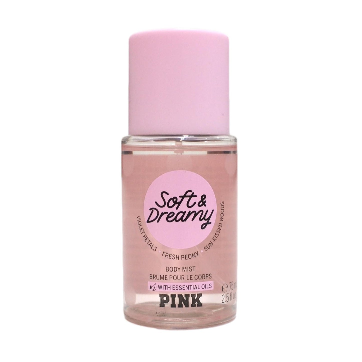 Victoria's Secret Pink Soft & Dreamy Scented Fragrance Body Mist 2.5 Fluid Ounce Spray With Essential Oils Beauty & Personal Care Victoria's Secret