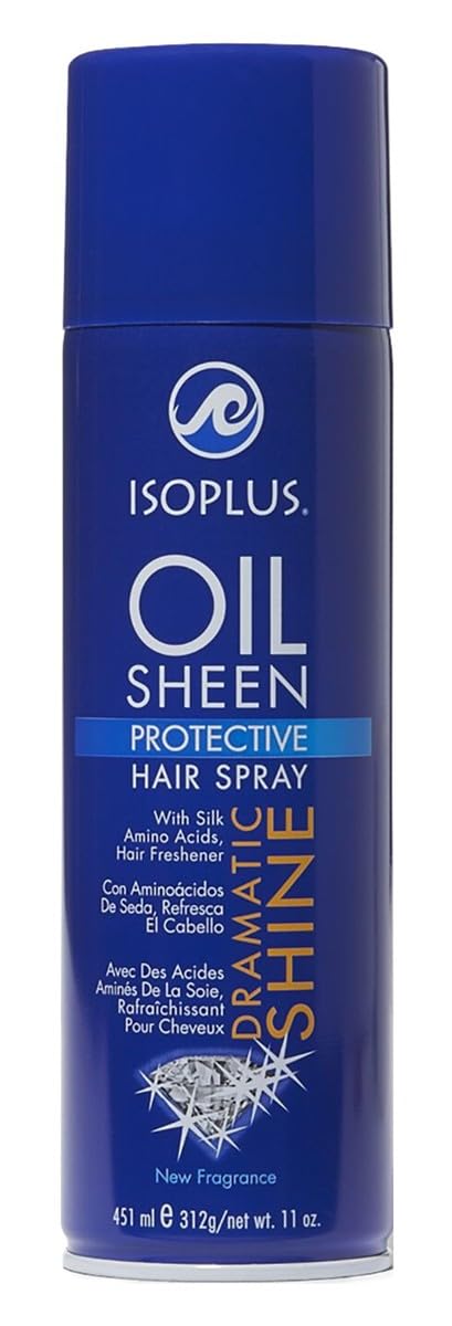 Isoplus Oil Sheen Hairspray 11oz. Aero (6 Pack) Beauty & Personal Care DDI