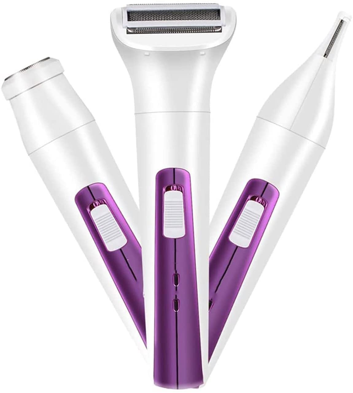 KouRy Multifunction Epilator for Women Hair Removal 3 in 1 Electric Epilator Hair Shaver Lady’s Electric Trimmer Remover Waterproof Razor for Bikini Beauty and Personal Care KouRy