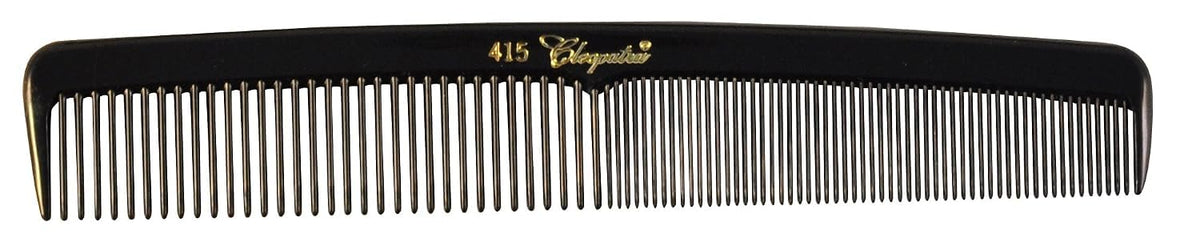 KREST COMBS Cleopatra Series 7 inch Round Back Finger Waver Comb Black (Pack of 12) (Model: 415)