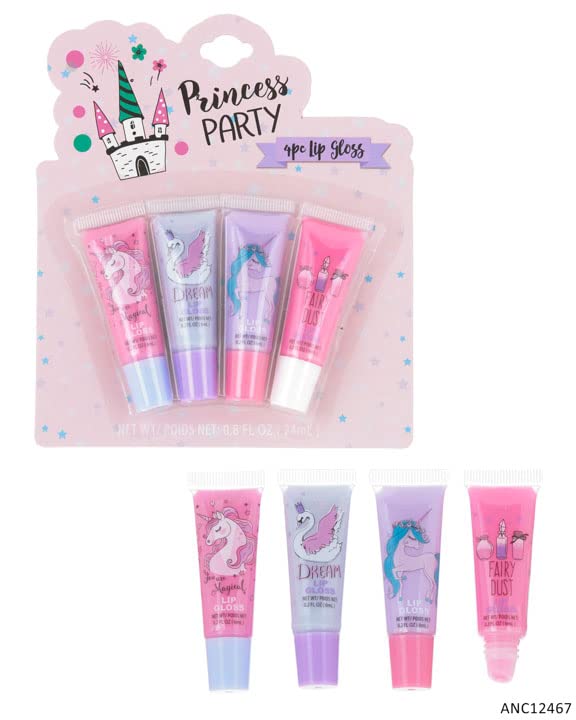 EXPRESSIONS 8pc Lip Gloss Set - Flavored Tubes, Non-Toxic Kid-Friendly, Sweet Scented Holiday Gifts, Children Birthday Party Favor Assortment Beauty & Personal Care EXPRESSIONS