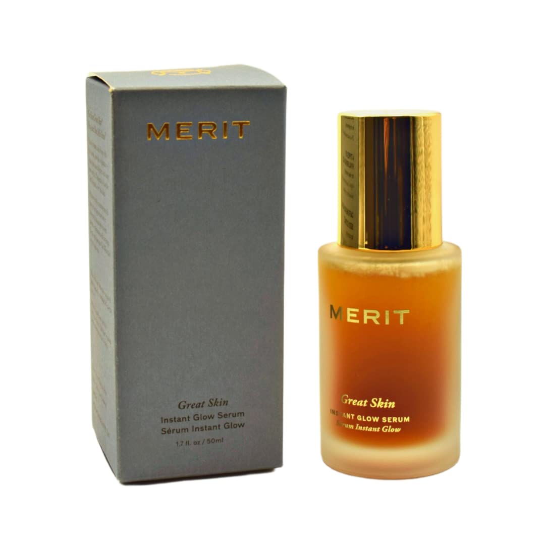 MERIT Great Skin Instant Glow Serum with Niacinamide and Hyaluronic Acid 1.69 oz / 50 ml Beauty & Personal Care Merit