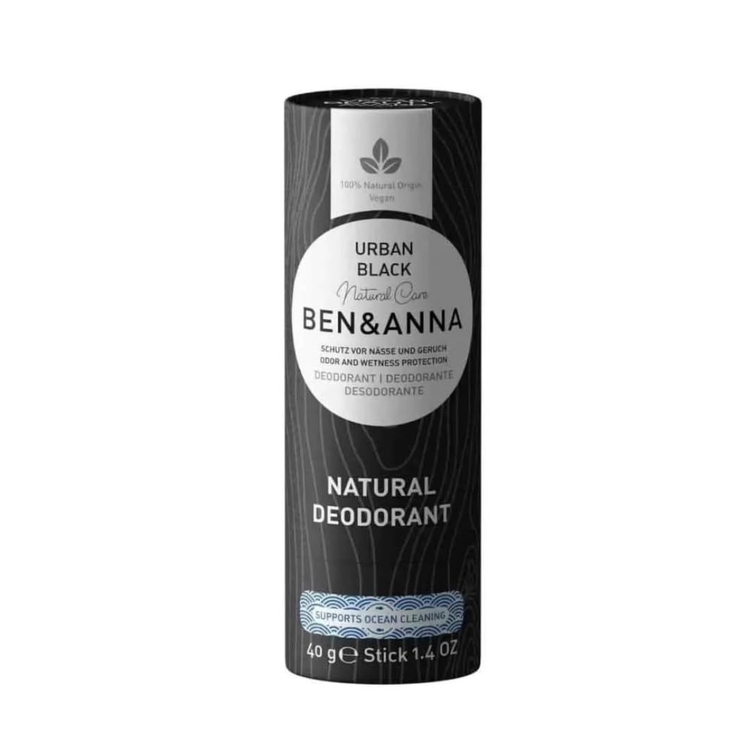 Ben & Anna Soda Deodorant Paper Tube - Urban Black 1.41 oz Beauty and Personal Care Ben & Anna