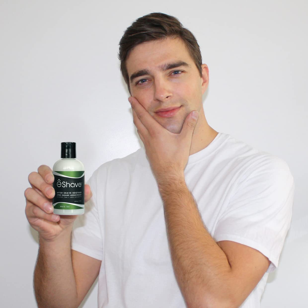 eShave Luxury After Shave Balm for Men-After Shave Lotion Soothes Razor Burn- Deep Moisturizes Skin- All-Natural Vegan After Shave Cream Calming White Beauty and Personal Care eShave