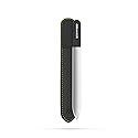 GERMANIKURE Czech Crystal Glass Nail File in Suede Leather Case, Original Black Branded, Professional Manicure & Pedicure Products for Easy Shaping Beauty & Personal Care GERmanikure