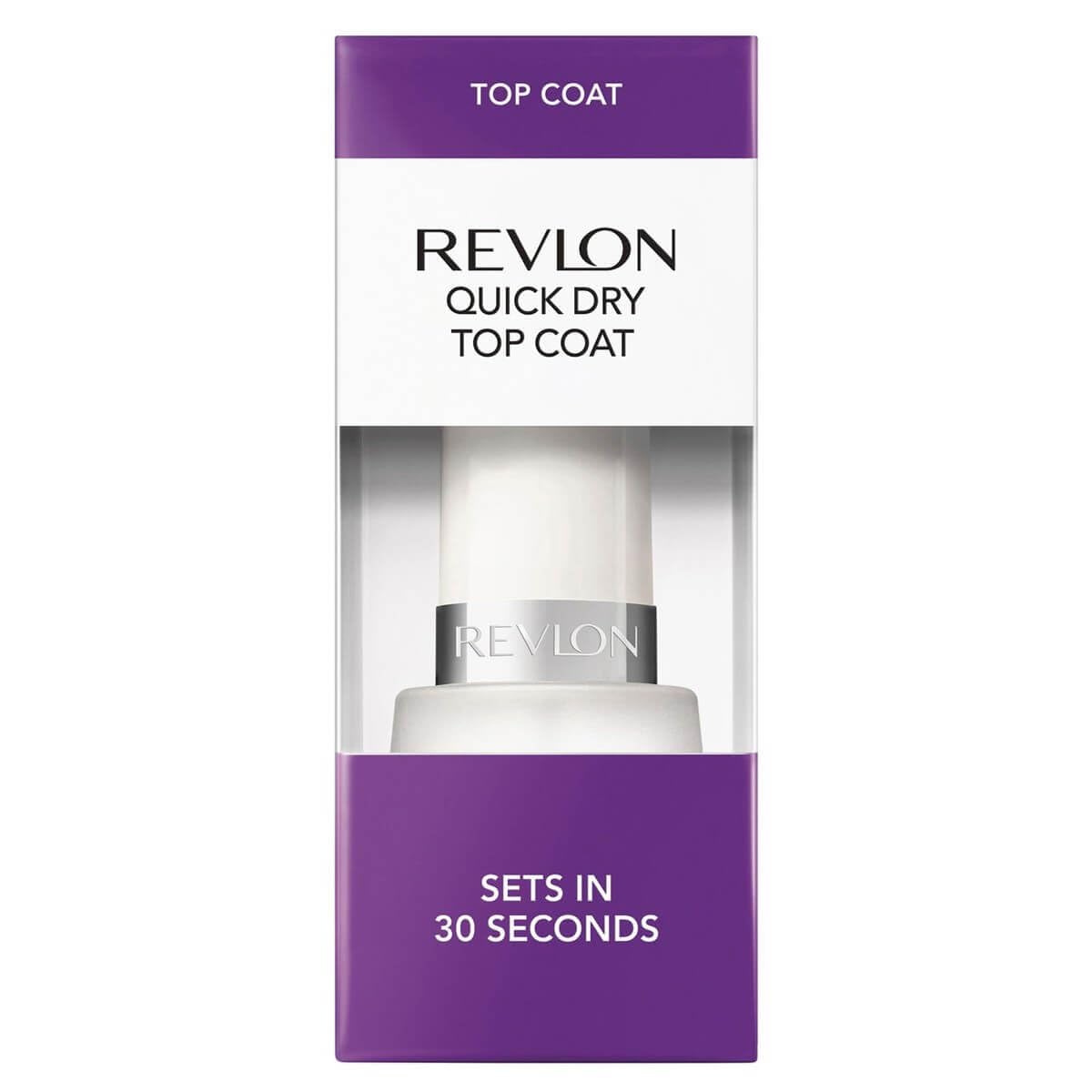 Revlon Top Coat Nail Polish, Quick Dry Nail Polish, Chip Resistant & Longwear Formula, High Shine Finish, Quick Dry Top Coat, Clear, 0.5 Fl Oz Beauty & Personal Care REVLON