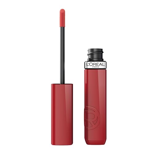 L'Oreal Paris Infallible Lacque Resistance Liquid Lipstick, 16HR Long Lasting Lip Makeup with Lacquer-Like Shine and Zero Transfer, 215, Drunk In Rose Beauty & Personal Care L'Oreal Paris