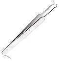 BEUKING Acne Blemish Blackhead Comedone Stainless Steel Nipper Blemish Extractor Tool for Remove Blackhead Acne Whitehead Pimple Bend Curved Tweezers Beauty & Personal Care BEUKING