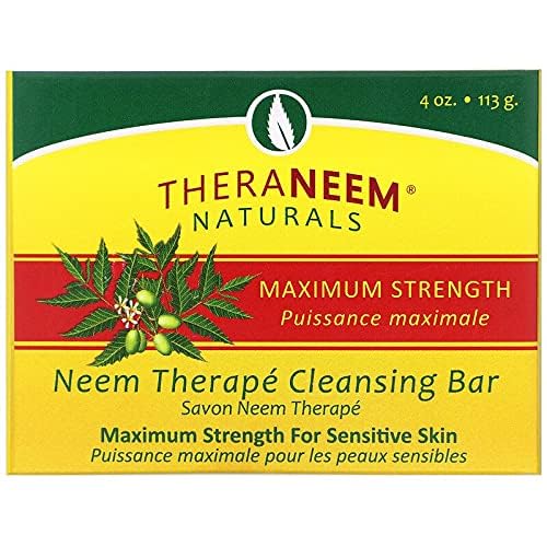 Maximum Strength Neem Oil Soap Organix South 4 oz Bar Soap Beauty & Personal Care TheraNeem Organix