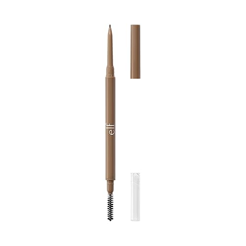 e.l.f. Micro-Fine Brow Pencil, Waterproof Brow Color & Spoolie For Shaping Brows & Creating A Feathered Natural-Looking Finish, Vegan Beauty & Personal Care e.l.f.