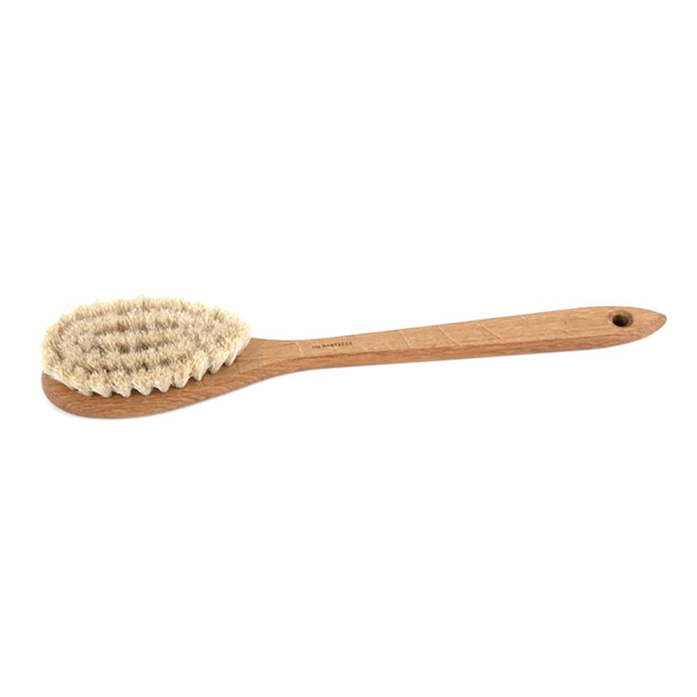 Iris Hantverk Oak and Horse Hair Bath Brush with Handle Beauty and Personal Care Iris Hantverk