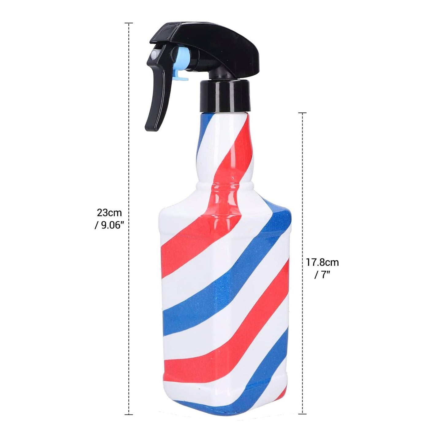 STUDIO LIMITED Barber Spray Bottle Barber Stylist Fine Mist Sprayer Refillable Hair Spray Bottles Mist (Stripe 500ml/16.9oz) Beauty & Personal Care STUDIO LIMITED