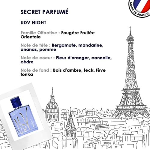 Ulric De Varens NIGHT - Eau De Toilette for Men - Captivating, Enchanting, and Luxurious- Easy to Love, Manly, and Notes of Bergamot, Mandarin Beauty & Personal Care Ulric de Varens