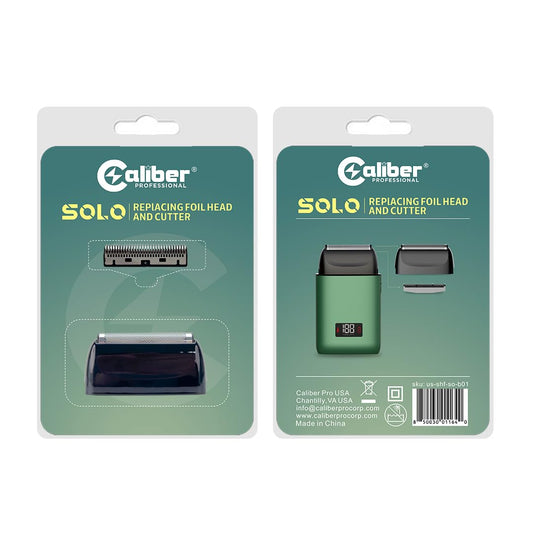Caliber SOLO Ultra-Thin Blade Mesh Replacement Foil and Cutter, Nickel Blades, Magnetic Attachment Beauty and Personal Care Caliber Pro