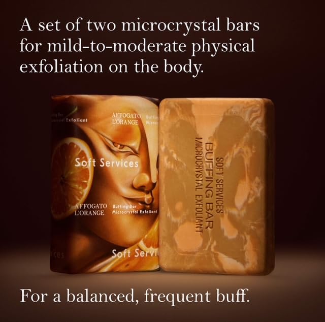 Limit'd Edition Soft Service Affogato L’Orange Buffing Bar - Microcrystal Body Exfoliant for KP & Ingrown Hairs, Vanilla-Coconut Citrus Espresso Beauty & Personal Care The Limit'd Edition Collection