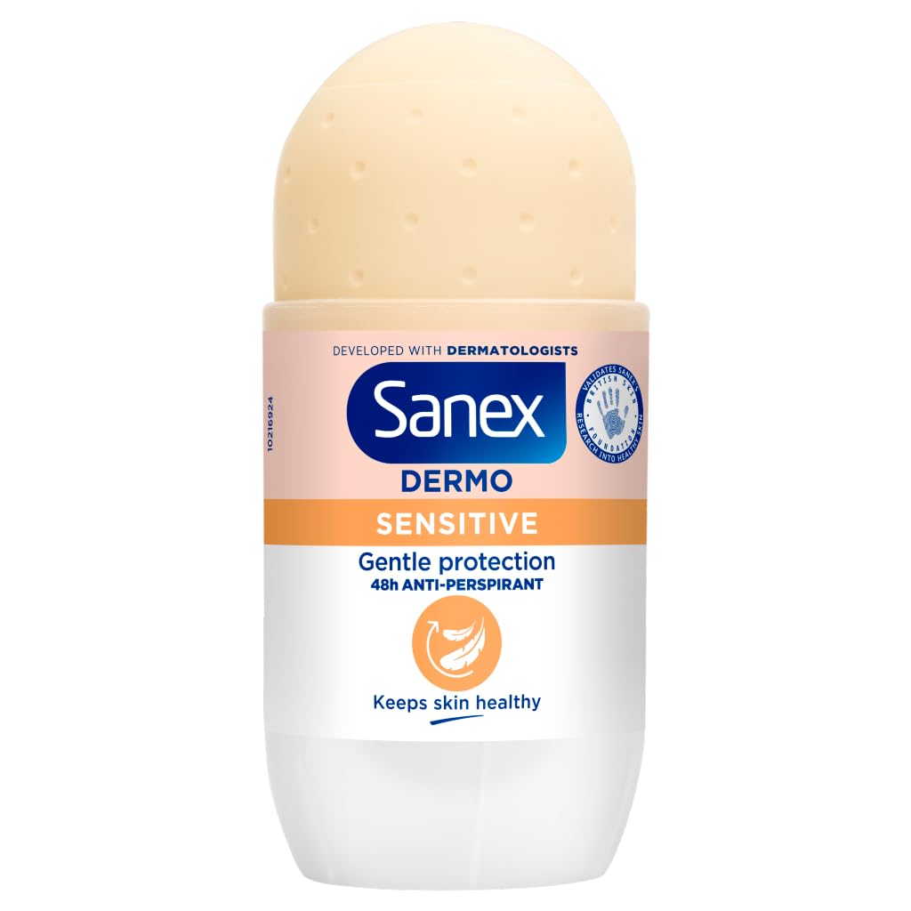 Sanex 50ml Dermo Sensitive Extra Cool Roll On Deodorant Beauty and Personal Care Sanex