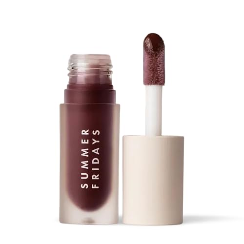 Summer Fridays Dream Lip Oil - Hydrating Tinted Lip Gloss Oil - Non-Sticky Formula with Skincare Benefits for Long-Lasting Softness + Shine - Beauty & Personal Care Summer Fridays
