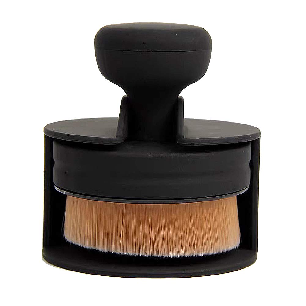 Flat round shaped Foundation Makeup Brush, Kabuki Liquid Foundation Brush Portable Cosmetic Brush Large Full Coverage Face Body Makeup Brush Beauty & Personal Care Sohynca