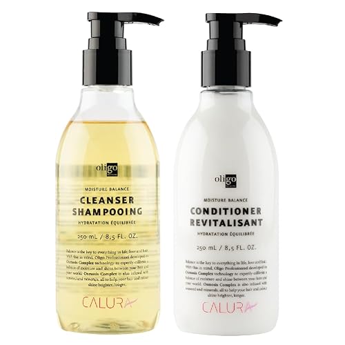 Oligo Professionnel - Calura Moisture Balance Cleanser & Conditioner - Sulfate free - Vegan - Paraben free - Color safe - Shine - Hydrating formula Beauty & Personal Care Oligo Professionnel
