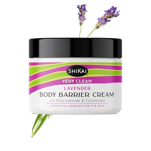 ShiKai Very Clean Moisturizing Body Barrier Cream (Lavender, 4.5 oz) | Hydrating Barrier for the Skin | With Niacinamide, Ceramides, Shea Butter Beauty & Personal Care ShiKai