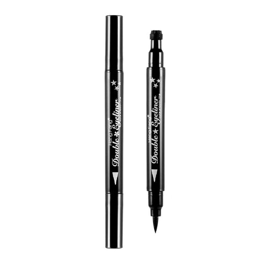 Pinkiou 2 in 1 Double-headed Liquid Eyeliner Pen Stamp Super Slim Gel Felt Tip High Pigment Black Waterproof Smudgeproof Long Lasting Tattoo Makeup… Beauty & Personal Care Pinkiou